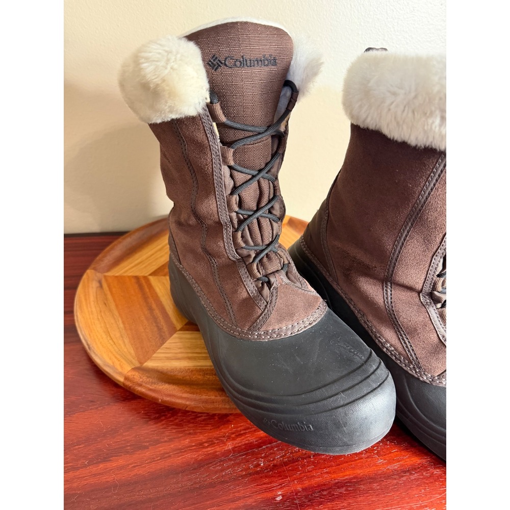 Columbia Womens Brown Suede Faux Fur Winter Snow Boots YL1487-248 -25F Rated